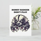 Honey Badger Speelt Geen Kaart (Staand voorkant)