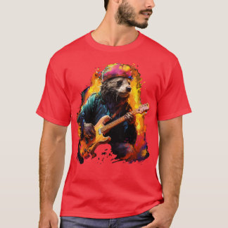 Honey Badger Spelen Gitaar T-shirt