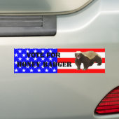 Honey Badger Stemming over Honey Badger Bumperstic Bumpersticker (Op auto)
