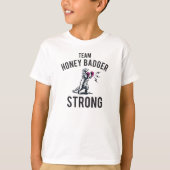 Honey Badger Strong Kinderen T-shirt (Voorkant)
