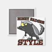 HONEY BADGER STYLE MAGNEET (Voorkant / Achterkant)