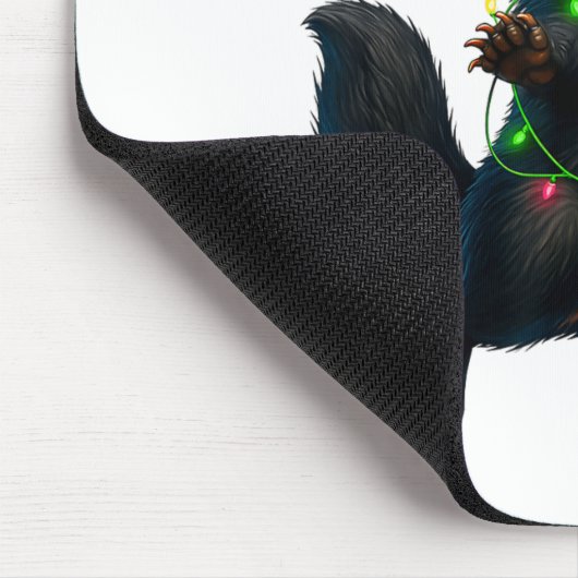 Honey Badger Tree Xmas Lights Santa Honey Badger C Muismat (Hoek)