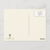 Honey Badger verses snake illustratie Briefkaart (Achterkant)