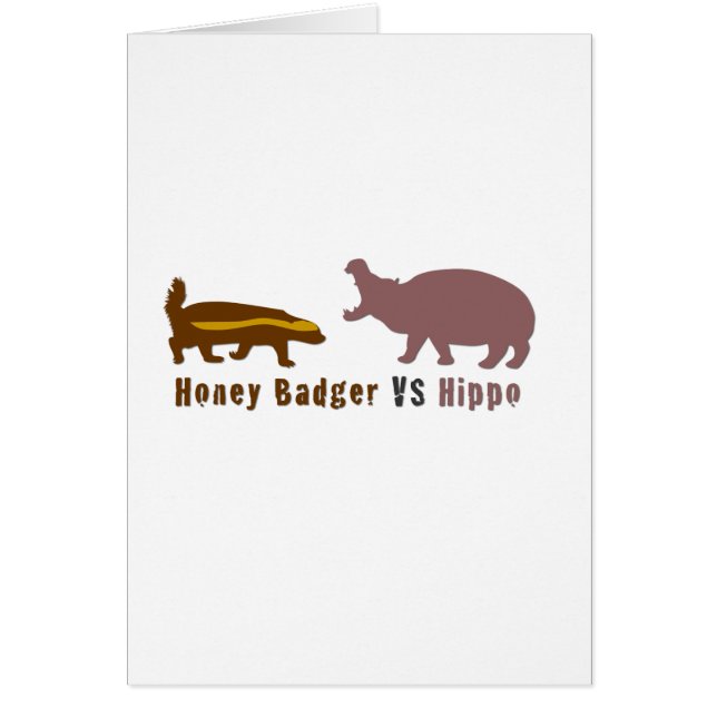 Honey Badger vs Hippo (Voorkant)
