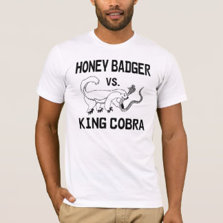 Honey Badger vs. King Cobra T-shirt