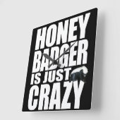 Honey Badger Wall klok (Hoek)