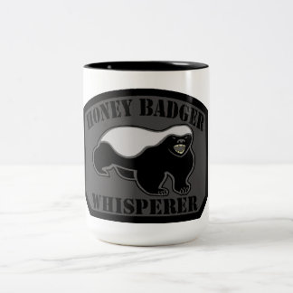 Honey Badger Whisperer Tweekleurige Koffiemok