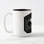 Honey Badger Whisperer Tweekleurige Koffiemok (Links)