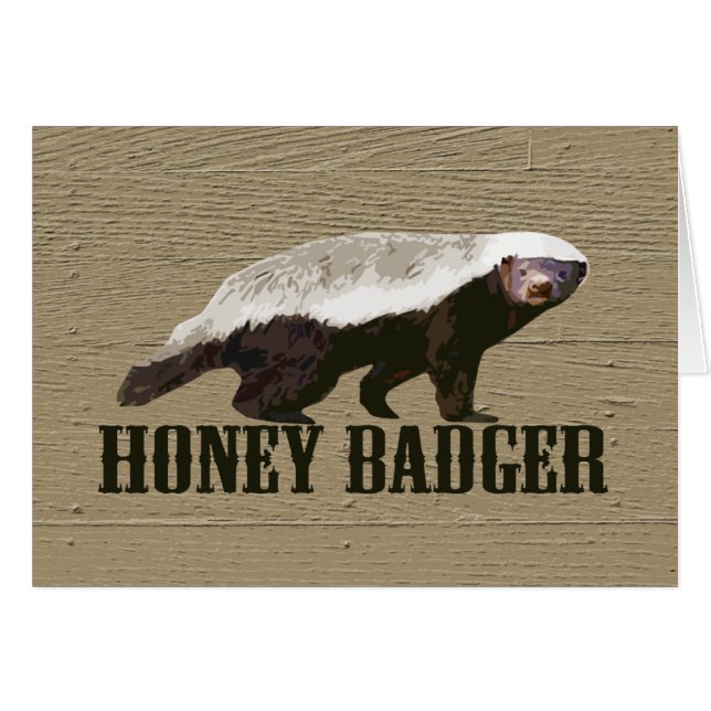 Honey Badger Wild Animal (Voorkant Horizontaal)