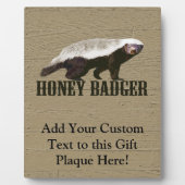 Honey Badger Wild Animal Fotoplaat (Voorkant)