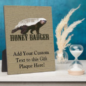 Honey Badger Wild Animal Fotoplaat (Zijkant)