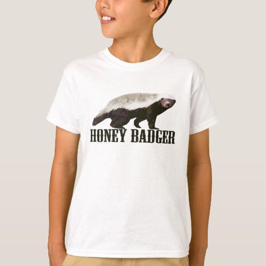 Honey Badger Wild Animal T-shirt (Voorkant)