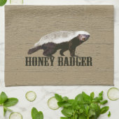 Honey Badger Wild Animal Theedoek (Gevouwen)