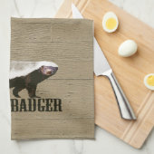 Honey Badger Wild Animal Theedoek (Quarter Fold)