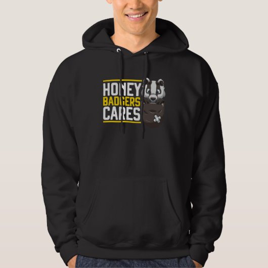 Honey Badger  Wildlife Animal Ratel  19 Hoodie (Voorkant)