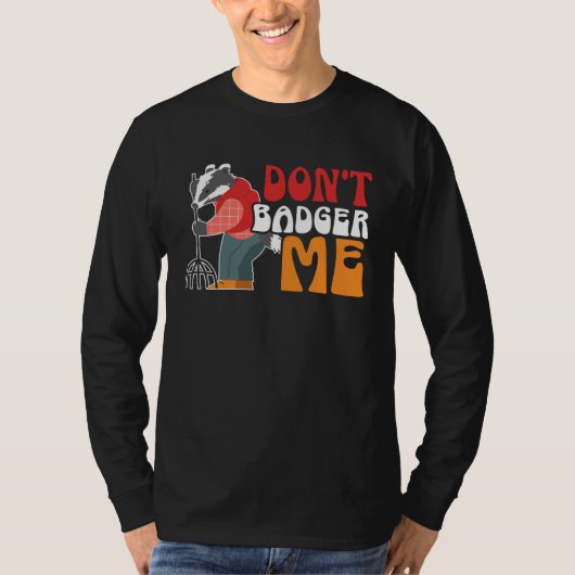 Honey Badger  Wildlife Animal Ratel T-shirt (Voorkant)