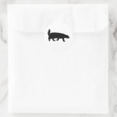 Honey Badger Zwart Ronde Sticker (Tas)