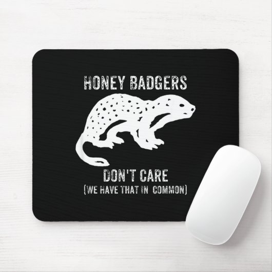 Honey Badgers Don't Care S  Muismat (Met muis)