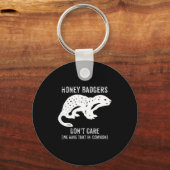 Honey Badgers Don't Care S  Sleutelhanger (Voorkant)