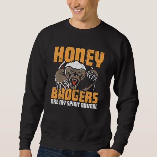 Honey Badgers My Spirit Animals  Honey Badger   Trui (Voorkant)