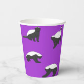 Honey Badgers Papieren Bekers (Achterkant)