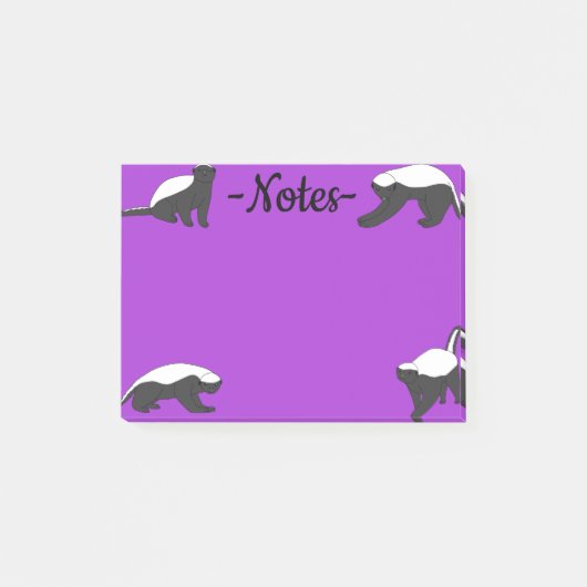 Honey Badgers Post-it® Notes (Voorkant)