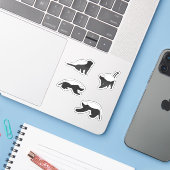 Honey Badgers Sticker (Laptop met iPhone)