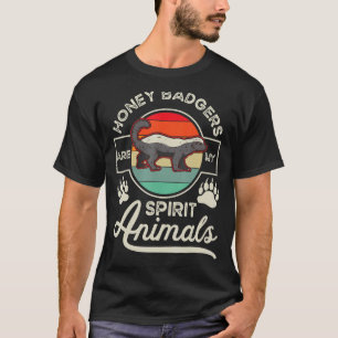 Honey Badgers zijn mijn geest dieren Honey Badger T-shirt
