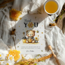 Honey Bear Bee 1e verjaardag geslacht neutrale Bee