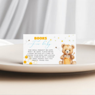 Honey Bear-boeken voor babymeisje baby shower Informatiekaartje