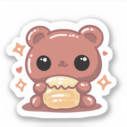 Honey Bear  Sticker (Voorkant)