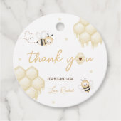 Honey Bee 1e verjaardag Bedankjes Labels (Voorkant)