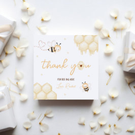 Honey Bee 1e verjaardag Bedankjes Labels