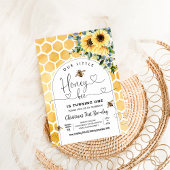 Honey Bee 1st Bee Party Verjaardag Kaart