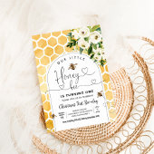 Honey Bee 1st Bee Party Verjaardag Kaart