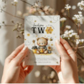 Honey Bee 2e Verjaardag Beer Verjaardag Party Kaart