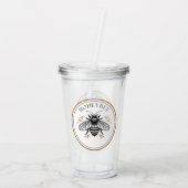 Honey Bee Acryl Drinkbeker (Achterkant)