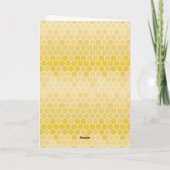 Honey Bee Ademen & Gewoon Bee Aanmoedigen Feestdagen Kaart (Achterkant)