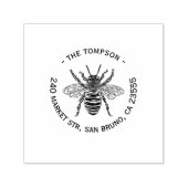 Honey Bee Adres Stempel, Zelfinkt Adres Stempel (Design)
