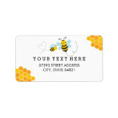 Honey Bee Adreslabel Etiket (Voorkant)