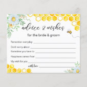 Honey bee Advice & Wishes Bridal Shower (Voorkant)