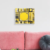 Honey Bee AI Art Stretched Canvas Print (Insitu (Woonkamer))