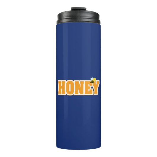 HONEY BEE ALUMINIUM WATERFLES THERMOSBEKER (Voorkant)