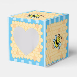 Honey Bee and Honeycomb Jongens Baby shower Blauw Bedankdoosjes