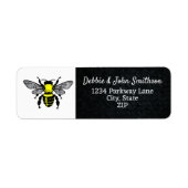 Honey Bee Apiary Hive Retouradres Etiket (Voorkant)