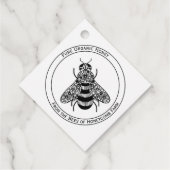 Honey Bee Apiary Product of Prijs Labels (Achterkant)