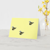 Honey Bee Art Greeting of Note Cards Kaart (Gele Bloem)