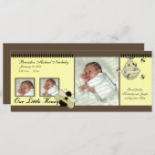 Honey Bee Baby Geboorteaankondiging Aankondiging (Voorkant / Achterkant)