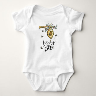 Honey Bee Baby Outfit, Bumblebee Romper