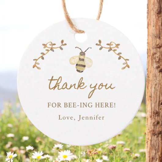 Honey Bee Baby shower Bee Dank u Bedankjes Labels